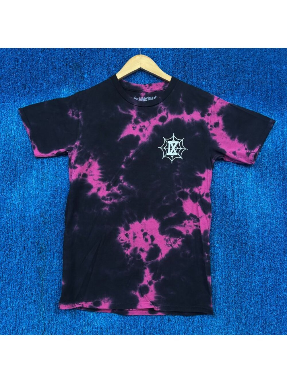 Ice Nine Kills Horrorwood Rock Pink/Black Tie-Dye T-Shirt Size Small